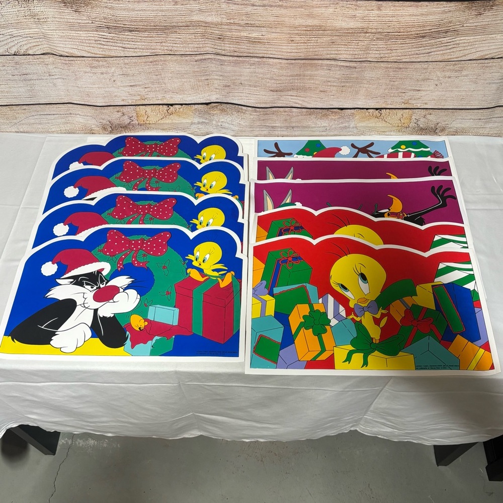 9 Vintage Looney Tunes 1995 Place Mats